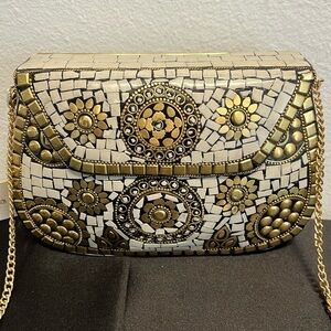 Antik Kraft | Metal Mosaic Purse w/ Crossbody Strap